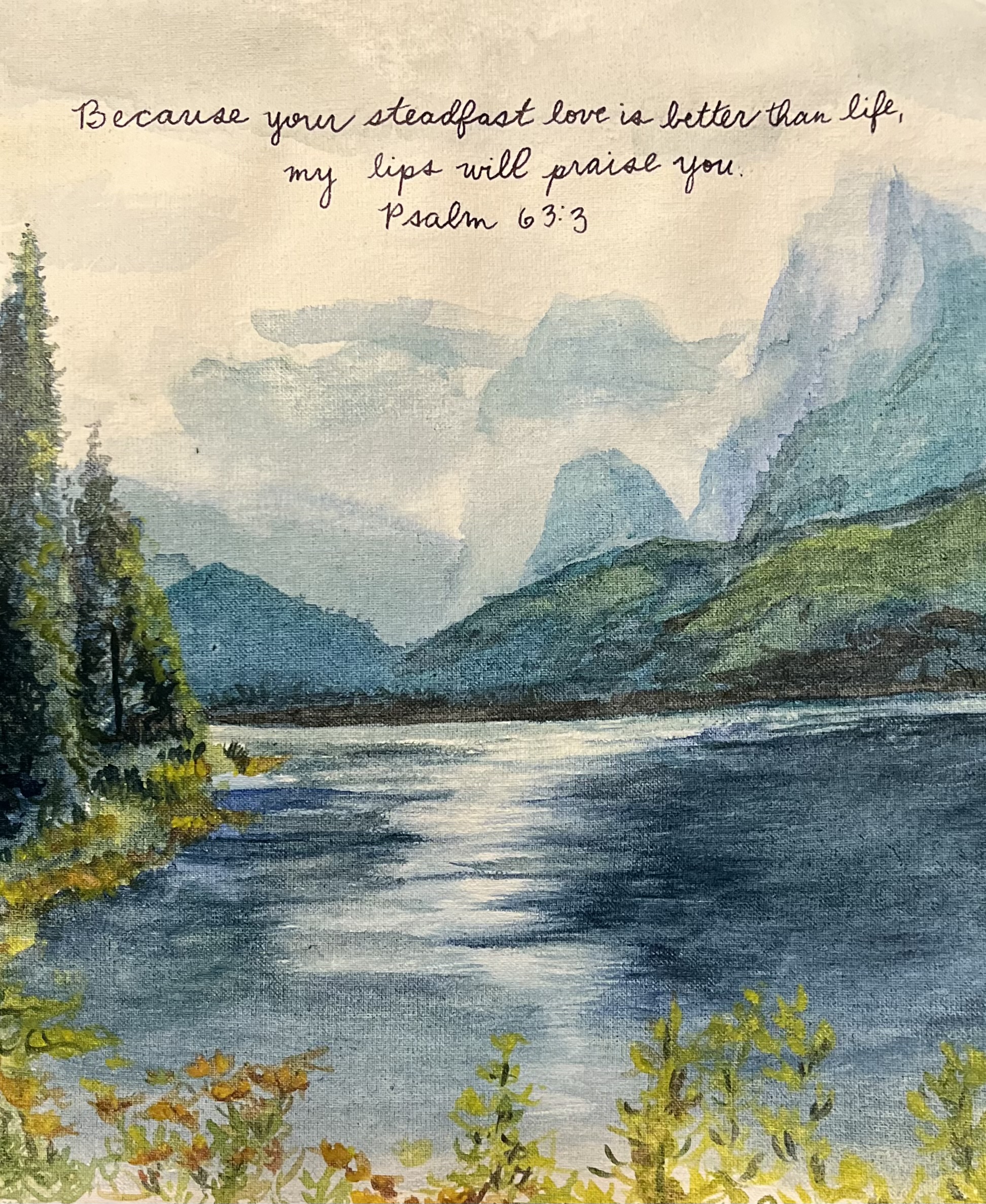 Featured image for “Watercolor- Psalm 63:3”