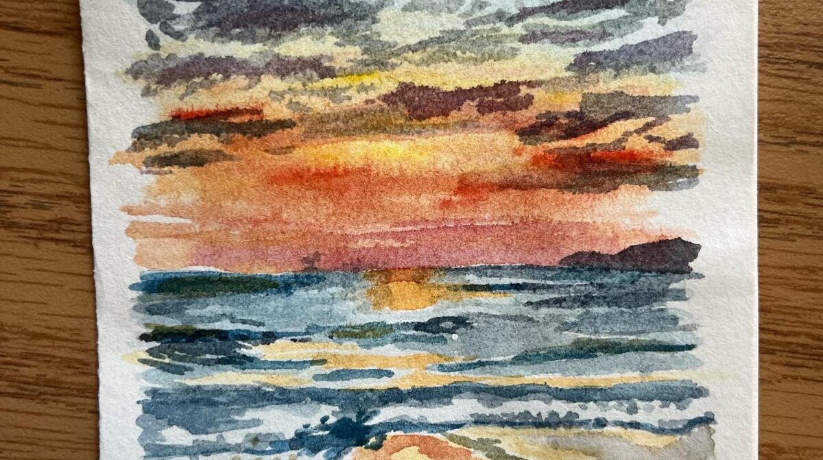 Sunset Watercolor